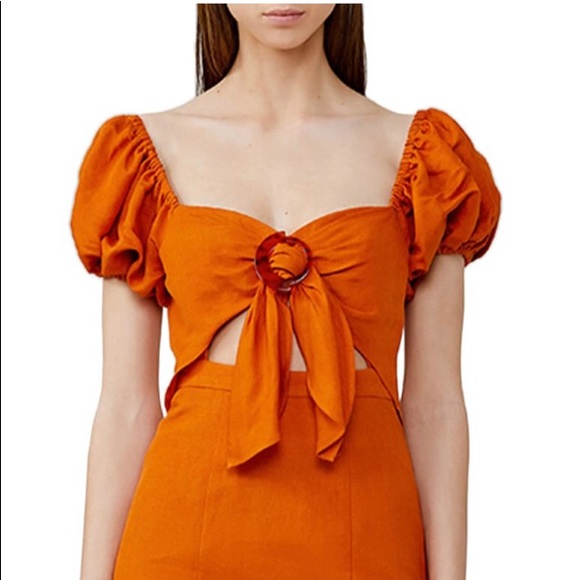 Significant Other•Solace Tie Bodice Linen Dress - Picture 3 of 12